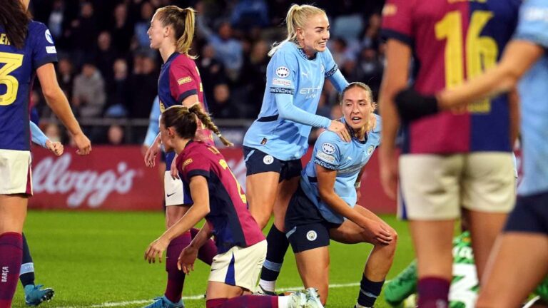 ¡Sorpresa en la Champions Femenil! Manchester City derrota al campeón Barcelona en su debut