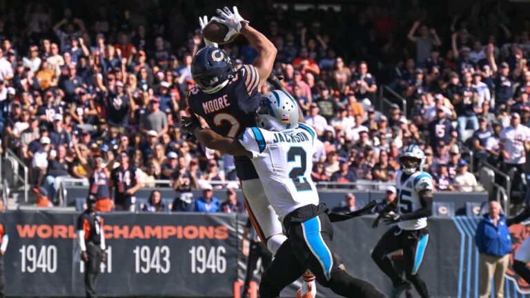 La dupla de Caleb Williams y D.J. Moore encabeza a los Bears en su tercera victoria de la temporada 