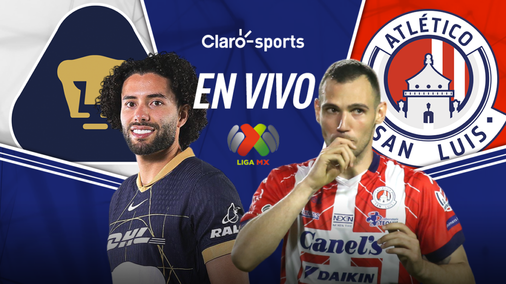 Pumas vs San Luis, en vivo online la Liga MX. Claro Sports