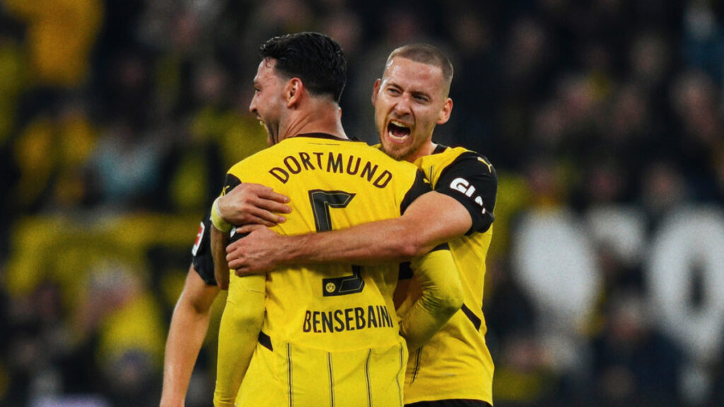 Jugadores del Borussia Dortmund celebran. - @BVB.