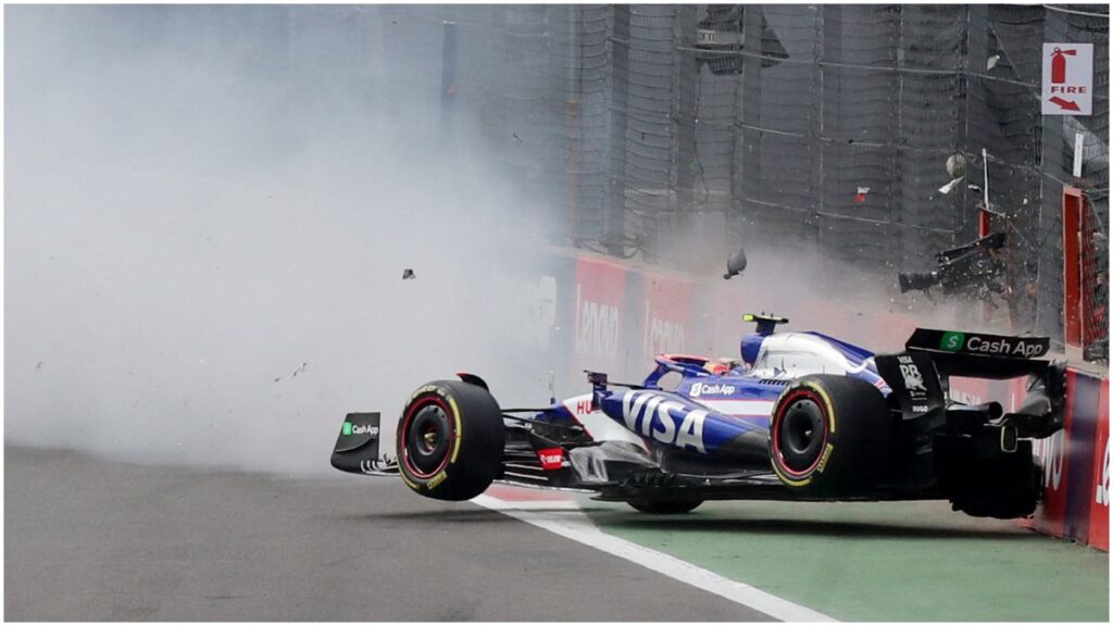 Dramático accidente de Yuki Tsunoda en el GP de México | Reuters