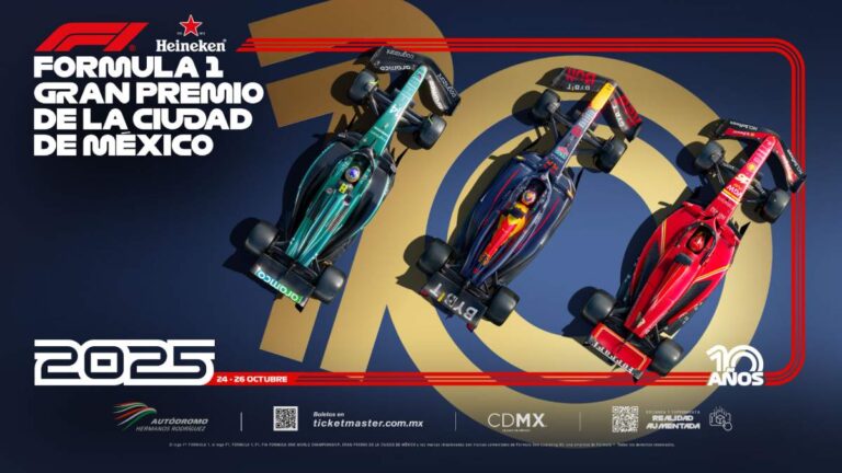 ¡Homenaje a 10 años de grandes historias! Revelan el póster oficial del Gran Premio de México 2025