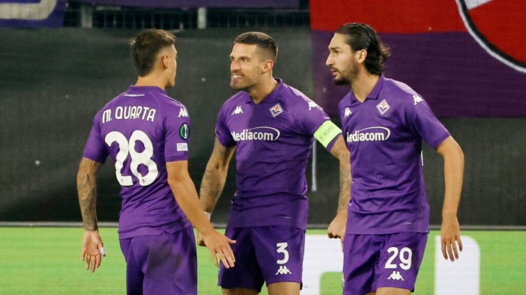 Fiorentina remonta ante el Saint Gallen en un festival de goles en la Conference League