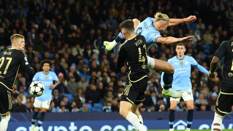 Haaland hace un golazo a lo Zlatan y el City de Guardiola aplasta al Sparta Praga