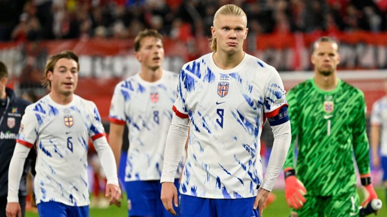 Erling Haaland ofrece disculpas tras la goleada en la Nations League