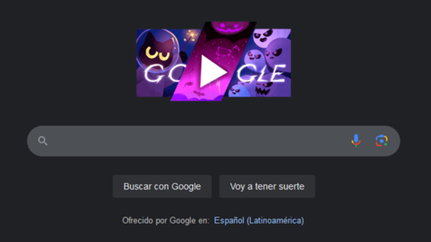 Doodle de Google para Halloween