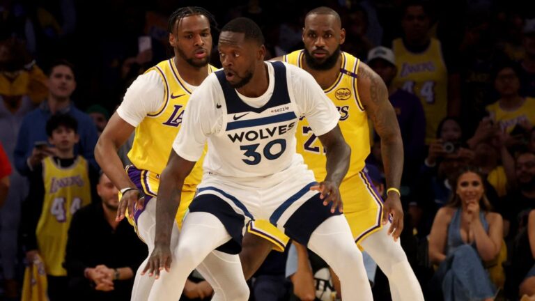 LeBron y Bronny James hacen historia en la NBA en la victoria de los Lakers sobre los Wolves