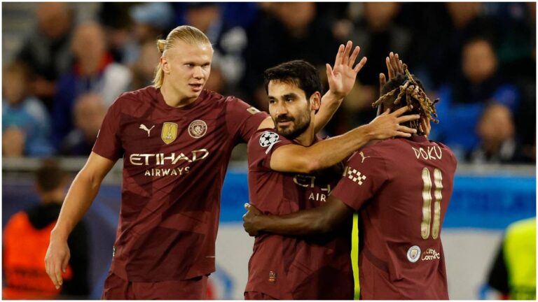 El Manchester City vence al Slovan Bratislava sin siquiera agitarse y con un Haaland que sigue encendido