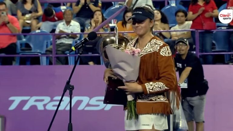 ¡Invicta! La canadiense Marina Stakusic se corona en el Abierto de Tampico 2024 a los 19 años