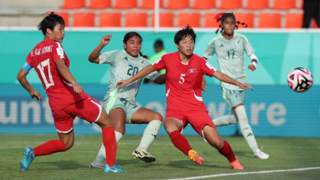 La selección de México femenil sub 17 cayó en su debut en la Copa del Mundo de la especialidad ante Corea del Norte.