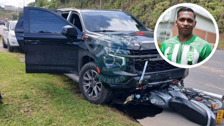 Alfredo Morelos, involucrado en accidente de tránsito cuando se dirigía al entrenamiento de Atlético Nacional