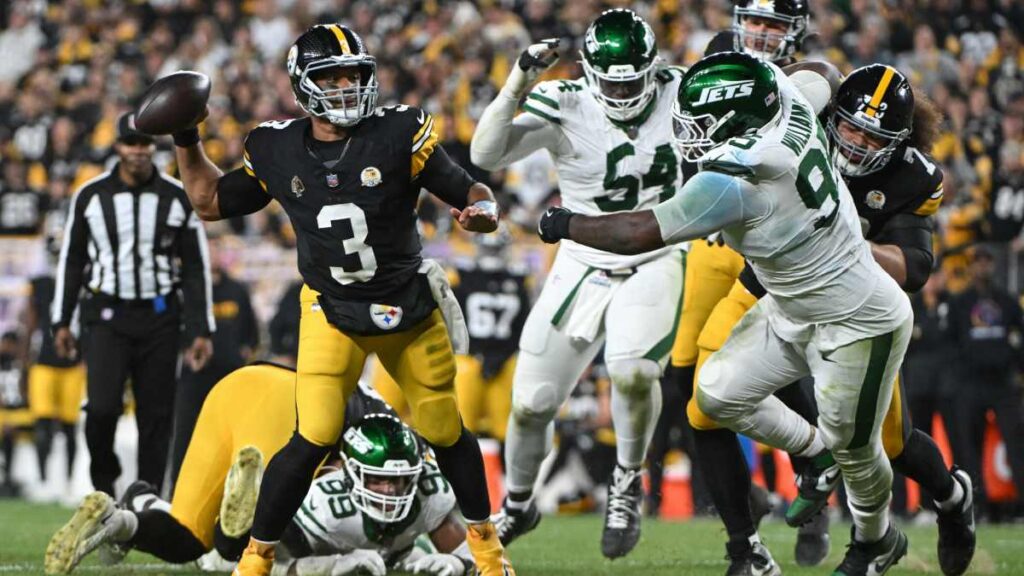 Rusell Wilson le cambia la cara a los Steelers y los lleva a la victoria por paliza ante Jets