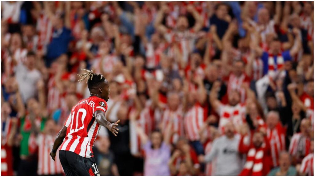 Nico Williams celebra un gol con el Athletic | Reuters