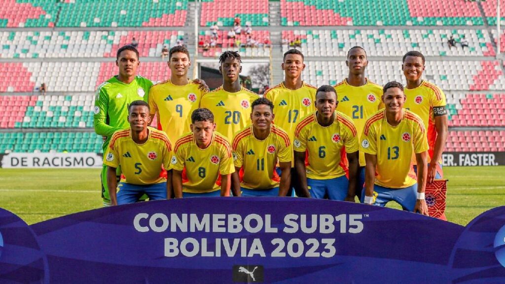 Selección Colombia en el Sudamericano Sub 15 / Foto: Federación Colombiana de Fútbol