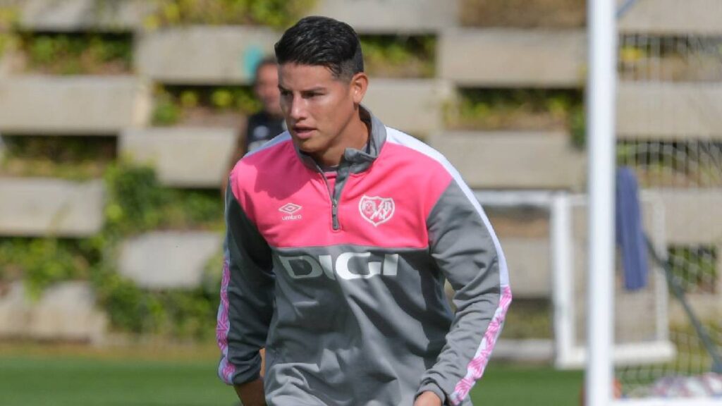 James Rodríguez en el Rayo Vallecano / Foto: @RayoVallecano