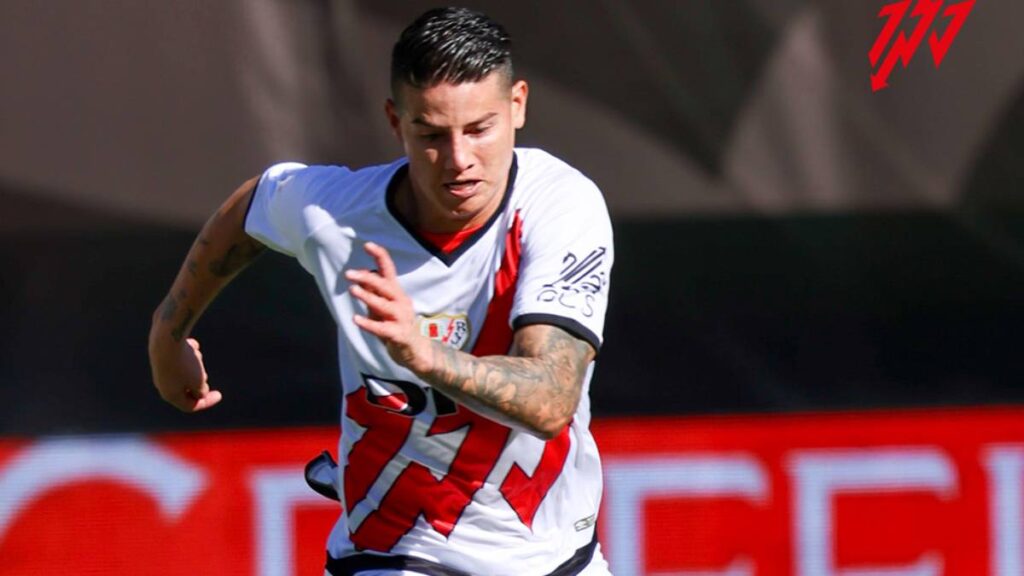 James Rodríguez con el Rayo Vallecano / Foto:@RayoVallecano