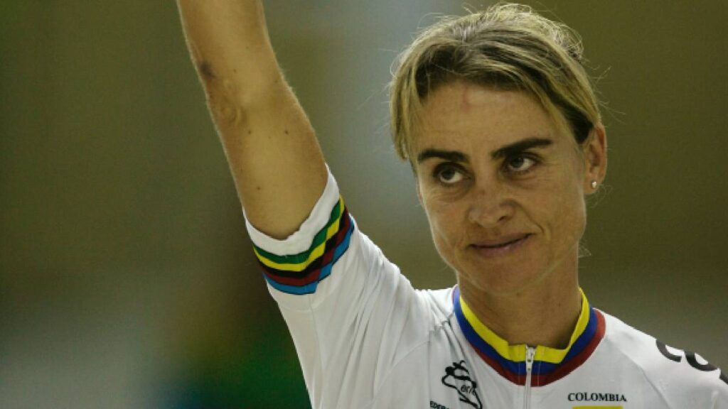 María Luisa Calle, importante atleta del ciclismo colombiano / AP