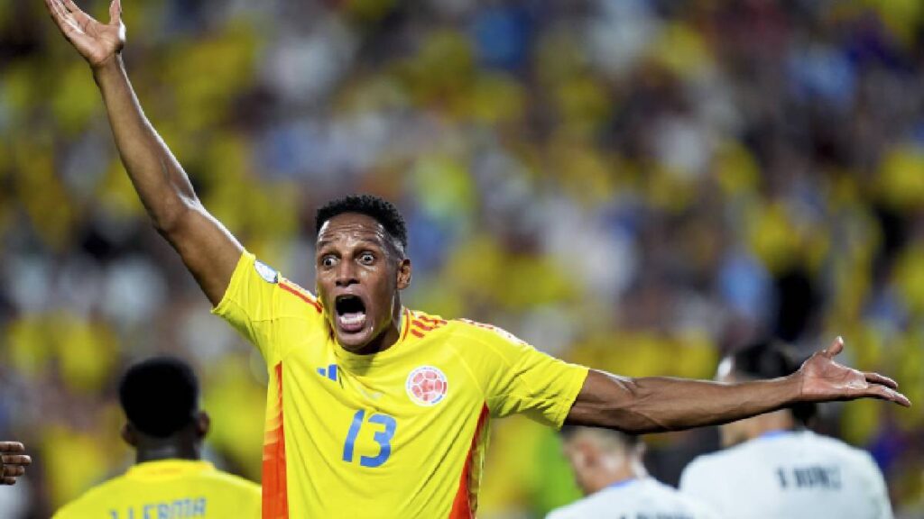 Yerry Mina, defensor de la Selección Colombia / AP