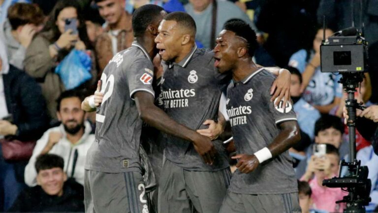 Mbappé y Vinicius encabezan la victoria del Real Madrid sobre el Celta de Vigo