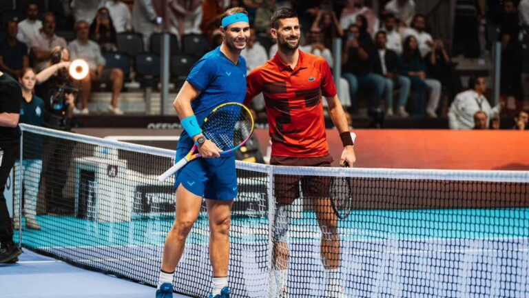 Djokovic y Nadal despiden su histórica rivalidad en el Six Kings Slam; El serbio supera al español en el partido por el tercer lugar