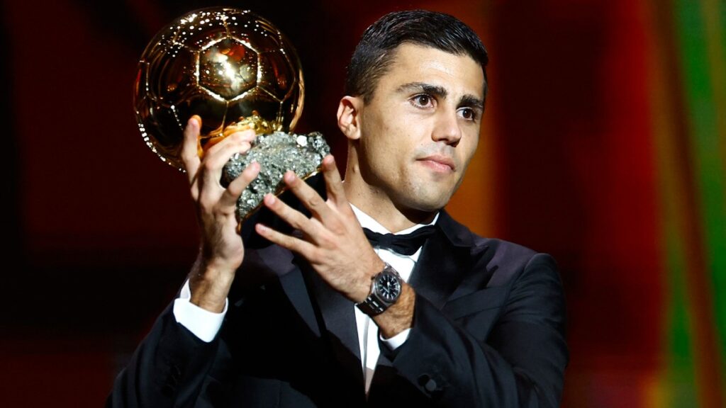 Rodri, con el Balón de Oro 2024