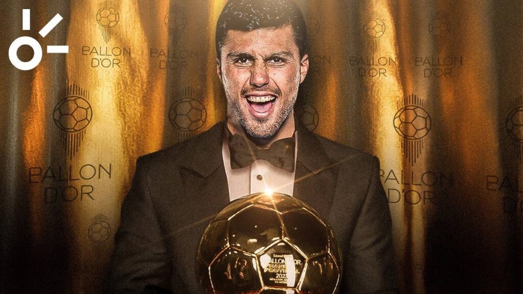 Rodri, jugador del Manchester City, recibe el Balón de Oro al mejor futbolista del 2024