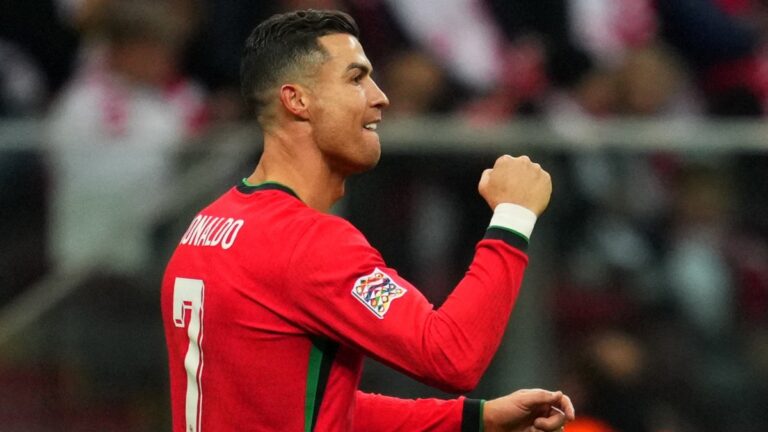 Cristiano Ronaldo llega a 133 goles con selección y Portugal se impone a Polonia en la tercera jornada de la Nations League