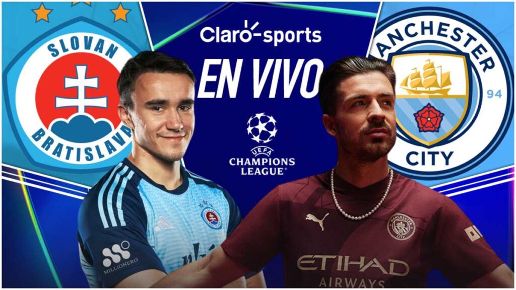 Slovan Bratislava vs Manchester City, en vivo online la Champions League