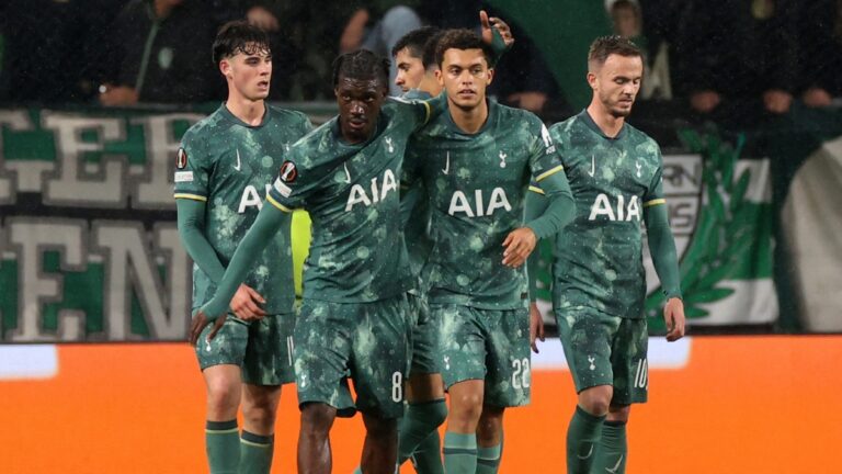 Tottenham mantiene el paso perfecto en la Europa League con victoria sobre el Ferencváros