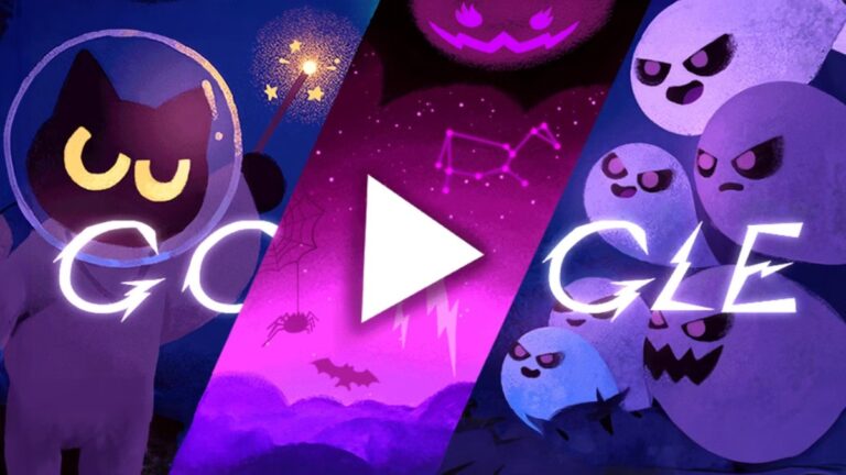 Google celebra Halloween con un espeluznante Doodle interactivo