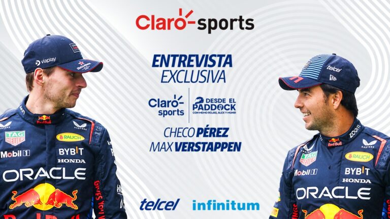 Sigue en vivo la entrevista exclusiva con Checo Pérez y Max Verstappen en Claro Sports, en vivo