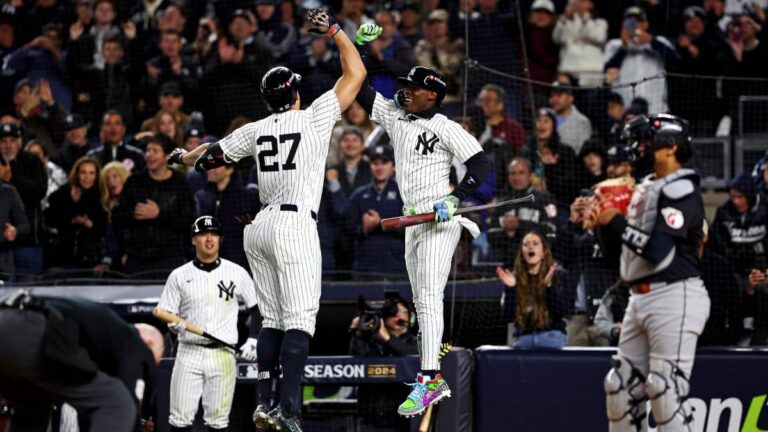 Yankees pega primero, vence a Guardians y toma ventaja en la Serie de Campeonato de la Liga Americana