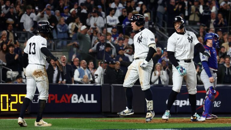 ¡Yankees, con vida en la Serie Mundial! Anthony Volpe consigue un grand slam para derrotar a los Dodgers