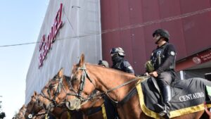 Operativo de seguridad para el México vs Honduras en el Estadio Nemesio Diez de Toluca