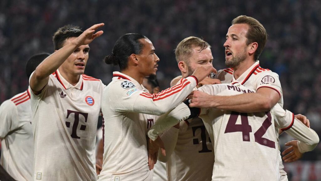 Bayern celebra el gol ante el Benfica. Reuters