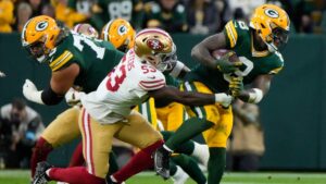 Los Packers aplastan a unos 49ers sin Brock Purdy en tarde espectacular de Josh Jacobs