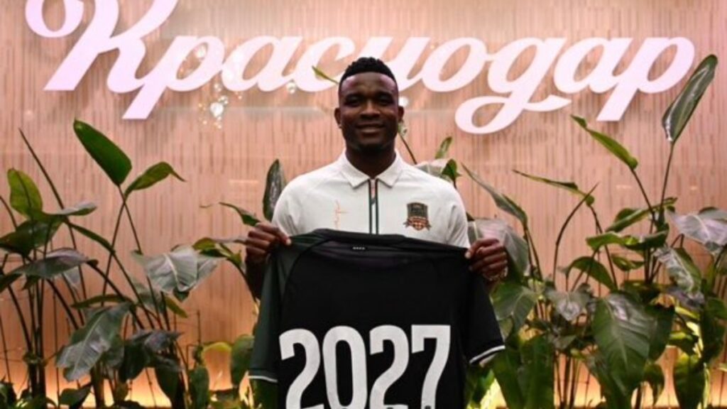 Jhon Córdoba firmó hasta 2027 con Krasnodar.