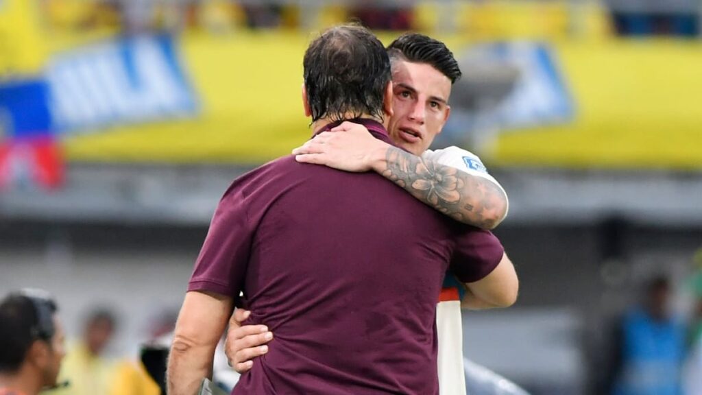 Néstor Lorenzo con James Rodríguez | VizzorImage - Gabriel Aponte.