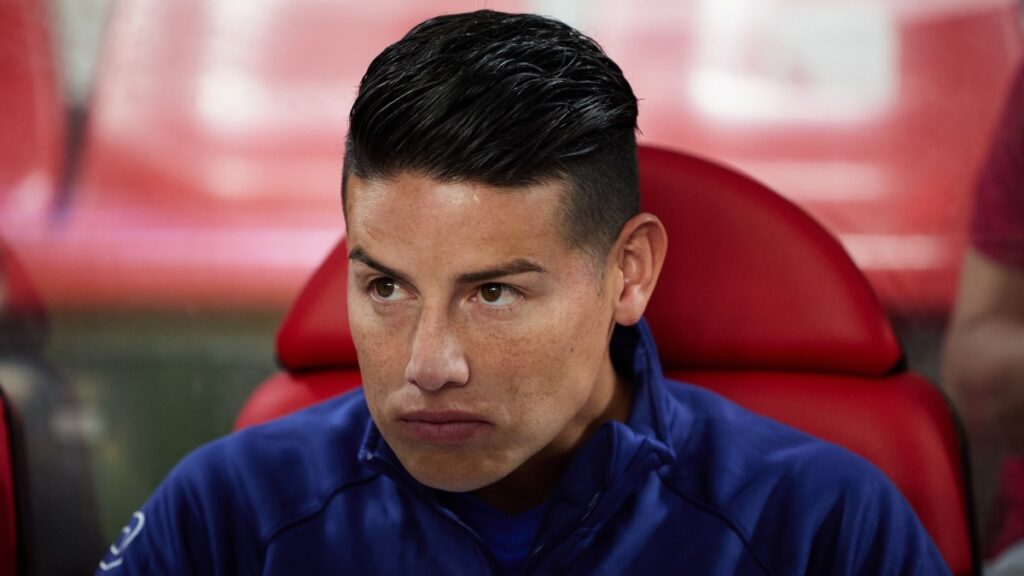 James Rodríguez en el banco de Rayo Vallecano | Getty Images-Alvaro Medranda.