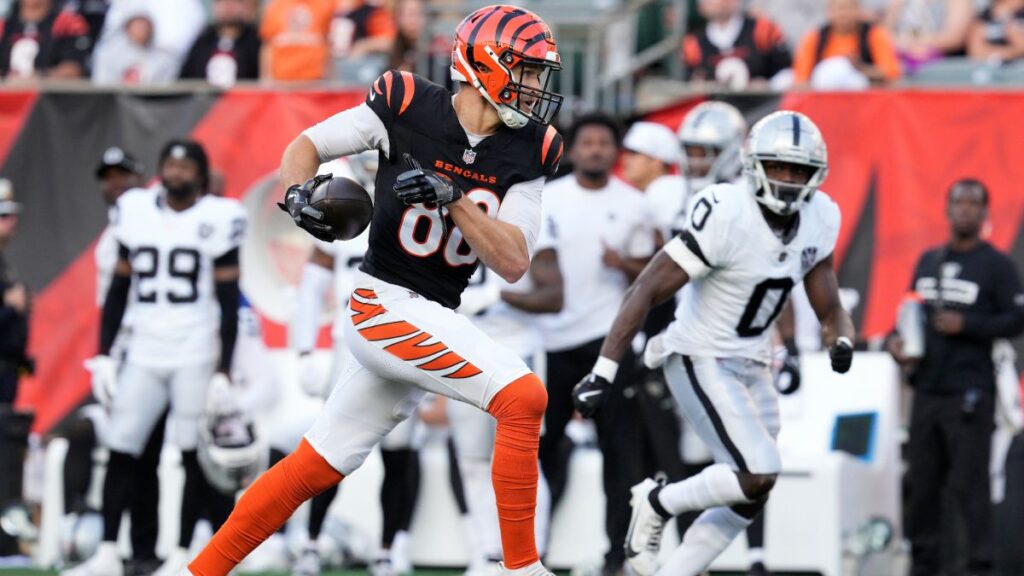 Jow Burrow durante el partido de los Bengals