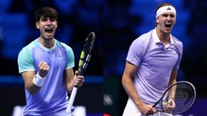 Carlos Alcaraz vs Zverev: Dónde ver en vivo, horario y detalles del partido de ATP Finals 2024