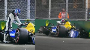 Franco Colapinto sufre un golpazo y destroza su monoplaza en la qualy del GP de Las Vegas