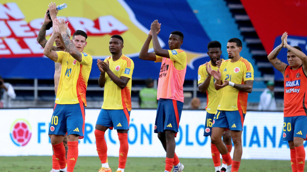 Jugadores de la Selección Colombia, en un partido. - Vizzor Image.