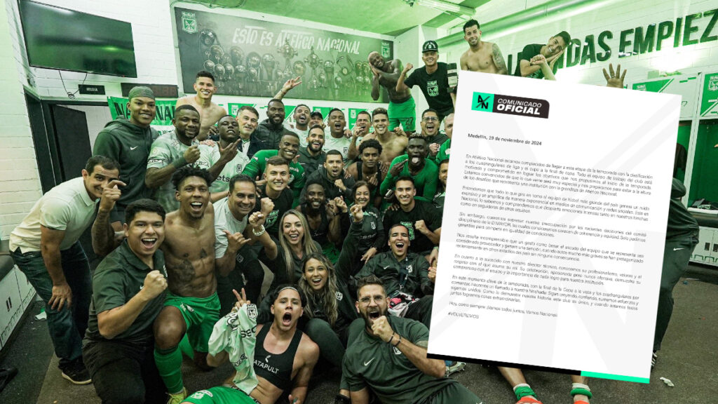 Atlético Nacional y su comunicado. - @nacionaloficial.