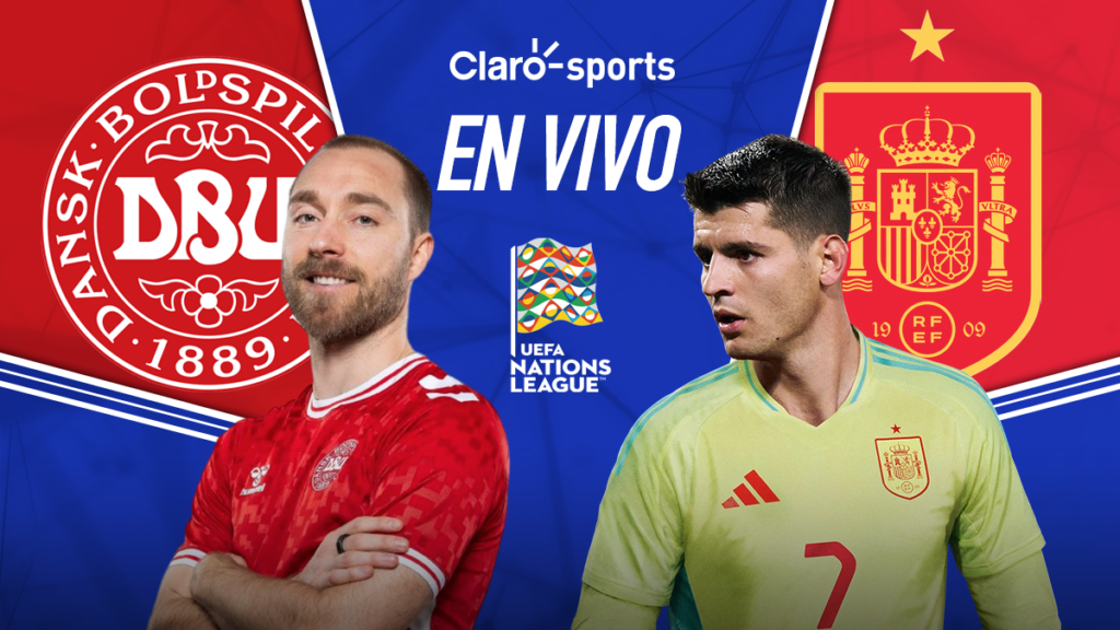 Dinamarca vs España, en vivo online la Nations League de la UEFA. Claro Sports