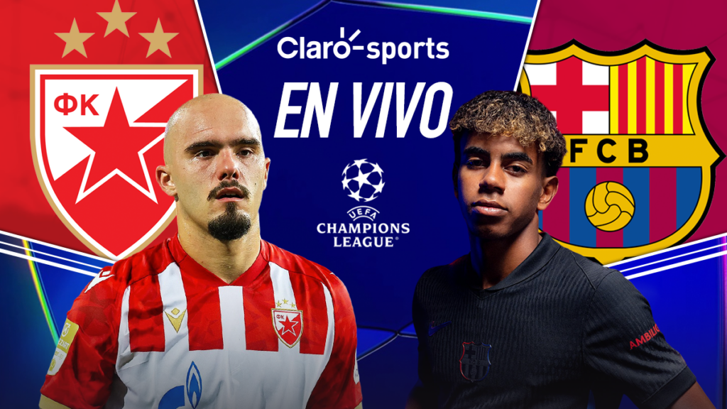 Estrella Roja vs Barcelona, en vivo online la Champions League. Claro Sports