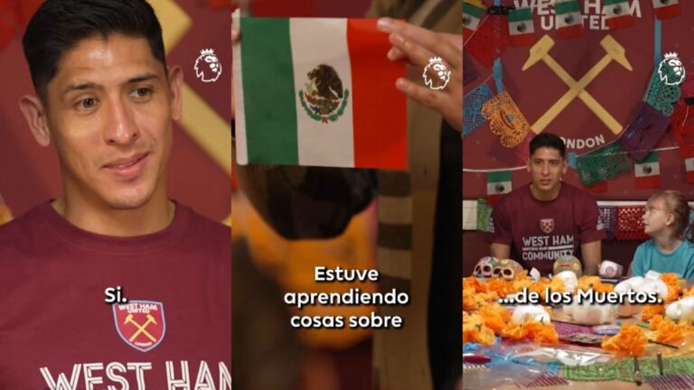 Día de Muertos: Edson Álvarez comparte la tradición mexicana con pequeños aficionados del West Ham