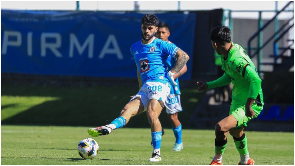 El Cruz Azul sub 23 de Vicente Sánchez | X: @AzulBasicas