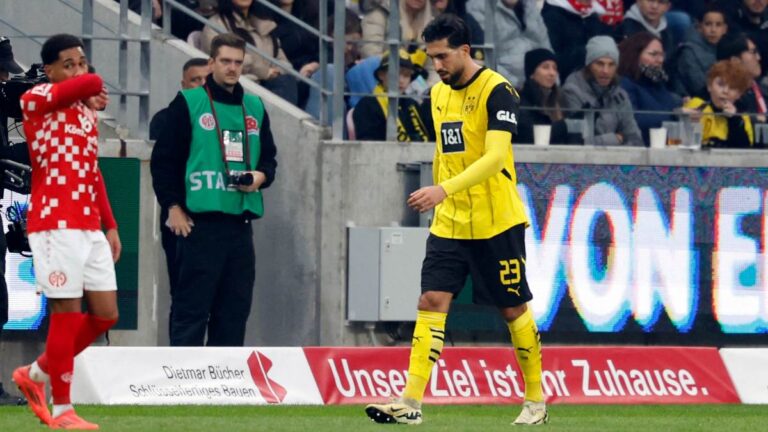 La expulsión de Emre Can condiciona al Borussia Dortmund, que no puede con el Mainz 05