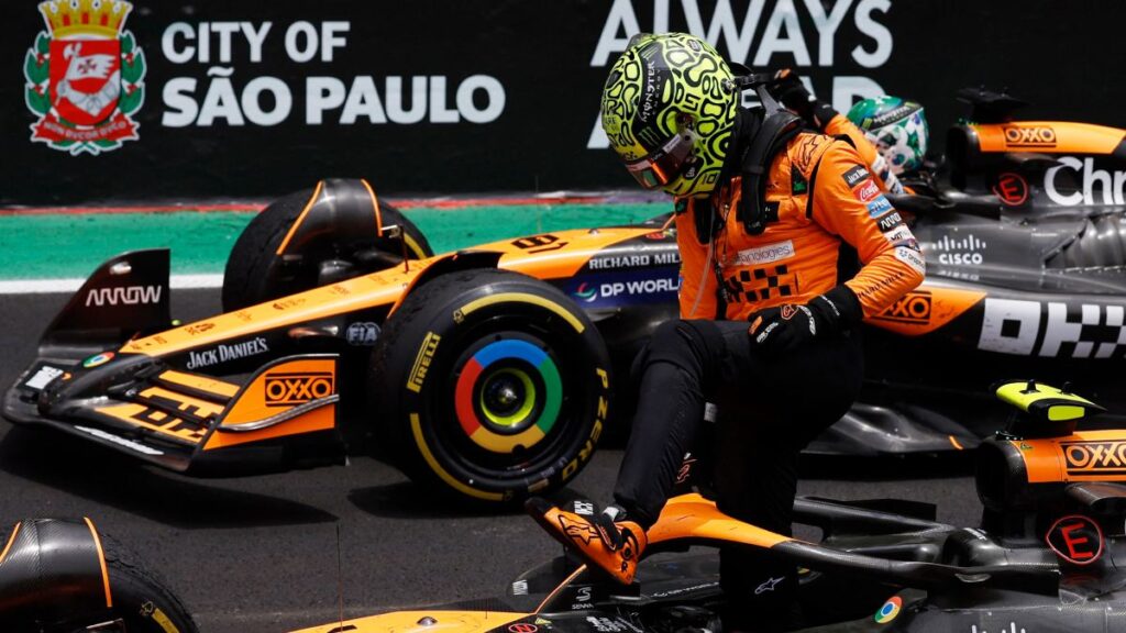 Lando Norris se queda con la carrera sprint del Gran Premio de Brasil, en ese sentido, Checo Pérez culmina en la octava posición.